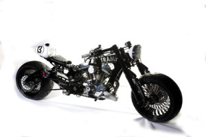 3rd Prize: Awarded to “Jonesy” for his Sportster-engined one-off custom “Tramp”.