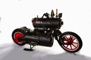 3rd Prize: Revatu Customs of The Netherlands with “Black Pearl”, a bike powered completely by compressed air!