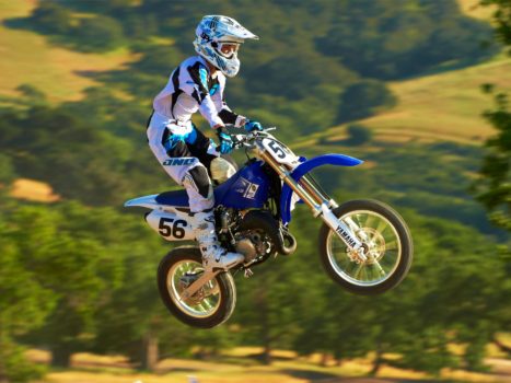 MotoX bike jumping